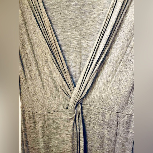 Rolla coster grey dress deep v-neck and draped front skirt L - Picture 4 of 7